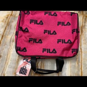 Fila Cosmetic Travel Bag. NWT. Hot pink/black.